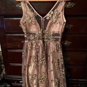 Rose Gold Homecoming dress